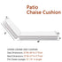 Ranu Extra Thick Outdoor Cushion Set – White Patio Chair Cushions | Outdoor Seat & Back Cushions | Weather-Resistant Outdoor Cushions | Kinwell Furniture